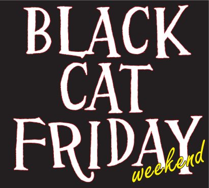 Black Cat Friday Weekend Title Block
